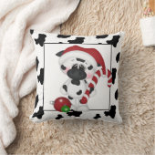 クリスマスカウカントリーホリデイ装飾用クッション クッション (ブランケット)