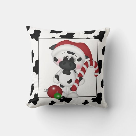 クリスマスカウカントリーホリデイ装飾用クッション クッション (正面)