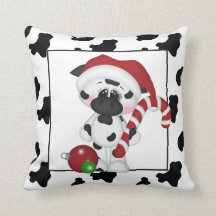 クリスマスカウカントリーホリデイ装飾用クッション