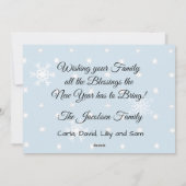 クリスマスカウクリスマスおもしろいカードを持っている シーズンカード (裏面)