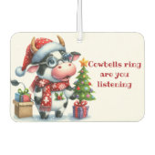 クリスマスカウツリープレゼント カーエアーフレッシュナー (正面)