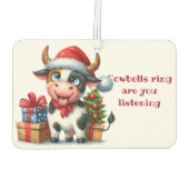 クリスマスカウツリープレゼント カーエアーフレッシュナー (裏面)