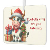 クリスマスカウツリープレゼント カーエアーフレッシュナー (左)