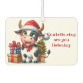 クリスマスカウツリープレゼント カーエアーフレッシュナー (正面)