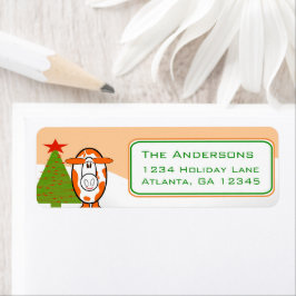 クリスマスカウデイリーファーム差出人住所 ラベル