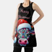 クリスマスカウブルサンタハットメキシカン エプロン (インサイチュ)