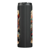 クリスマスカウブルスカルポインセティアスフェザー タンブラー (裏面)