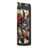 クリスマスカウブルスカルポインセティアスフェザー タンブラー (回転右)