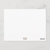 クリスマスカウブルw/サンタハットメキシコフォークアート ポストカード (裏面)