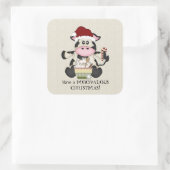 クリスマスカウホリデーシール スクエアシール (バッグ)