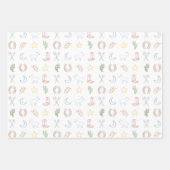 クリスマスカウボーイウェスタンカントリークリスマス ラッピングペーパーシート (正面)