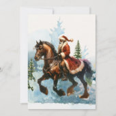 クリスマスカウボーイサンタ 招待状 (正面)