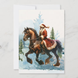 クリスマスカウボーイサンタ 招待状
