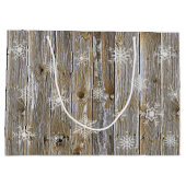 クリスマスカウボーイブーツアンドハットフェスティバル ラージペーパーバッグ (裏面)