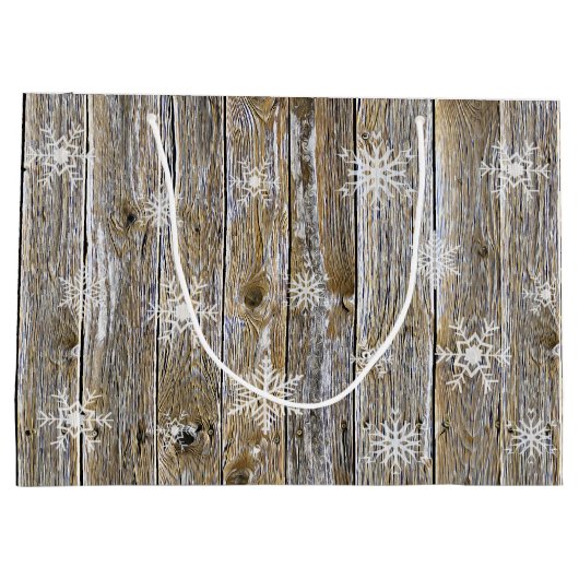 クリスマスカウボーイブーツアンドハットフェスティバル ラージペーパーバッグ (裏面)