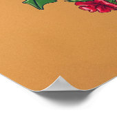 クリスマスカウボーイブーツポスターウォールアート ポスター (角)