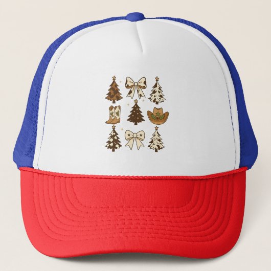 クリスマスカウボーイブーツ ウエスタンサンタ クリスマス キャップ (正面)