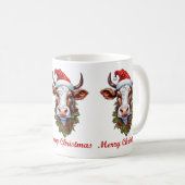 クリスマスカウマグカップ コーヒーマグカップ (正面右)