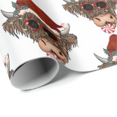 クリスマスカウラッピング紙 ラッピングペーパー (ロールコーナー)