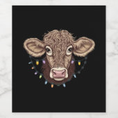 クリスマスカウラバーライツファーム農家クリスマス ワインラベル (シングルラベル)