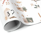クリスマスカウンタウンアドスタンカレンダーラッピング紙 ラッピングペーパー (ロールコーナー)