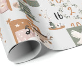 クリスマスカウントタウン降臨カレンダラッピング紙 ラッピングペーパー (ロールコーナー)