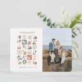 クリスマスカウントダウンフォトカードホリデーオブジェクト 招待状 (スタンド正面)