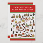 クリスマスカウントダウンホリデーカード シーズンカード (正面/裏面)