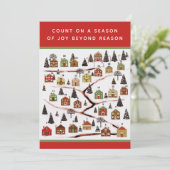 クリスマスカウントダウンホリデーカード シーズンカード (スタンド正面)