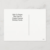 クリスマスカウントダウンホリデーカード シーズンポストカード (裏面)