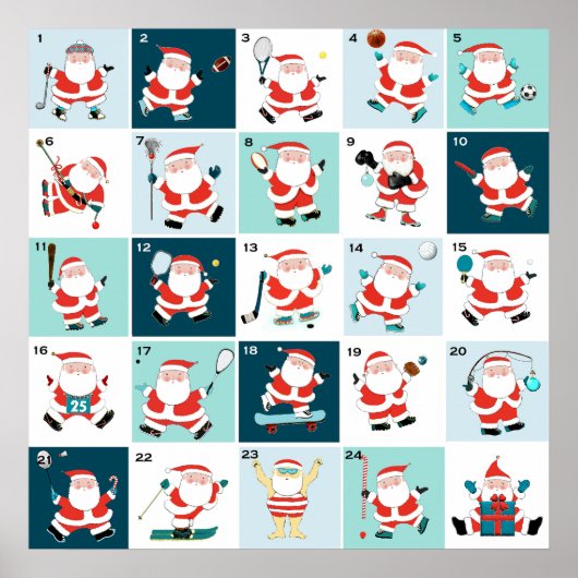 クリスマスカウントダウン降臨カレンダー ポスター (正面)