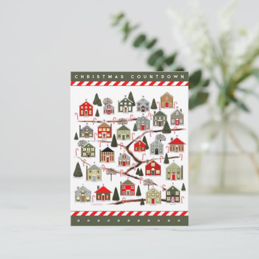 クリスマスカウントダウン降臨カレンダー ポストカード (スタンド正面)