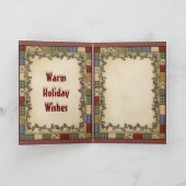 クリスマスカエルの休日のグリーティングカード シーズンカード (内部)