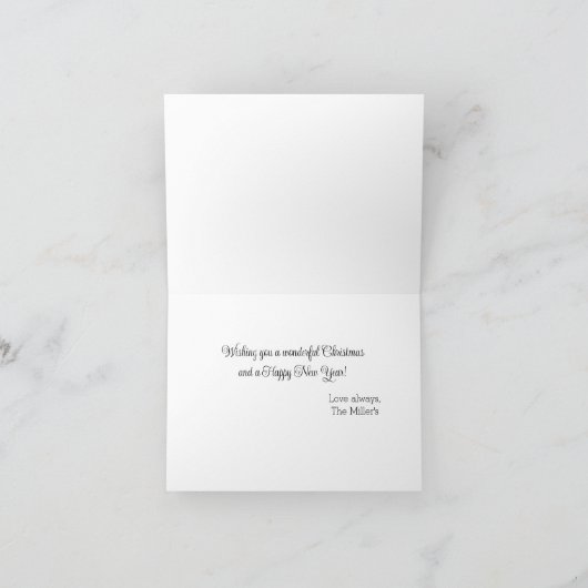 クリスマスカエルの休日 カード (内部)