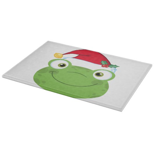 クリスマスカエルの切り板 カッティングボード (角)