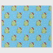 クリスマスカエル ラッピングペーパー (フラット)