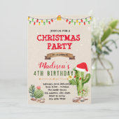 クリスマスカクスタスのテーマの招待状 招待状 (スタンド正面)