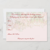 クリスマスカクタスのオープンハウスへのご招待 招待状 (裏面)