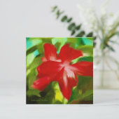 クリスマスカクタスのグリーティングカード シーズンカード (スタンド正面)