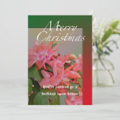 クリスマスカクタスの花 招待状 (スタンド正面)