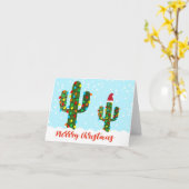 クリスマスカクタス, クリスマス飾りのカクタスカード カード (黄色い花)