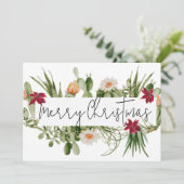 クリスマスカクタス 多肉植物 南西部 シーズンカード (スタンド正面)