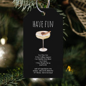 クリスマスカクテルおもしろいをレシピする ギフトタグ