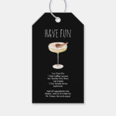 クリスマスカクテルおもしろいをレシピする ギフトタグ (正面)