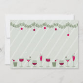 クリスマスカクテルお祝い 招待状 (裏面)