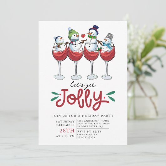 クリスマスカクテルすてきのパーティーを取ろう 招待状 (スタンド正面)