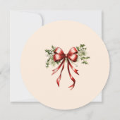 クリスマスカクテルのエレガントパーティー 招待状 (裏面)