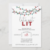 クリスマスカクテルのフレンドサスパーティーをライトアップ シーズンカード (正面)