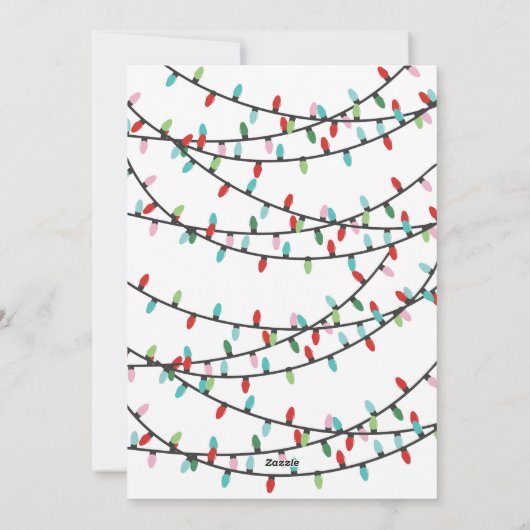 クリスマスカクテルのフレンドサスパーティーをライトアップ シーズンカード (裏面)