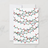 クリスマスカクテルのフレンドサスパーティーをライトアップ 招待状 (裏面)